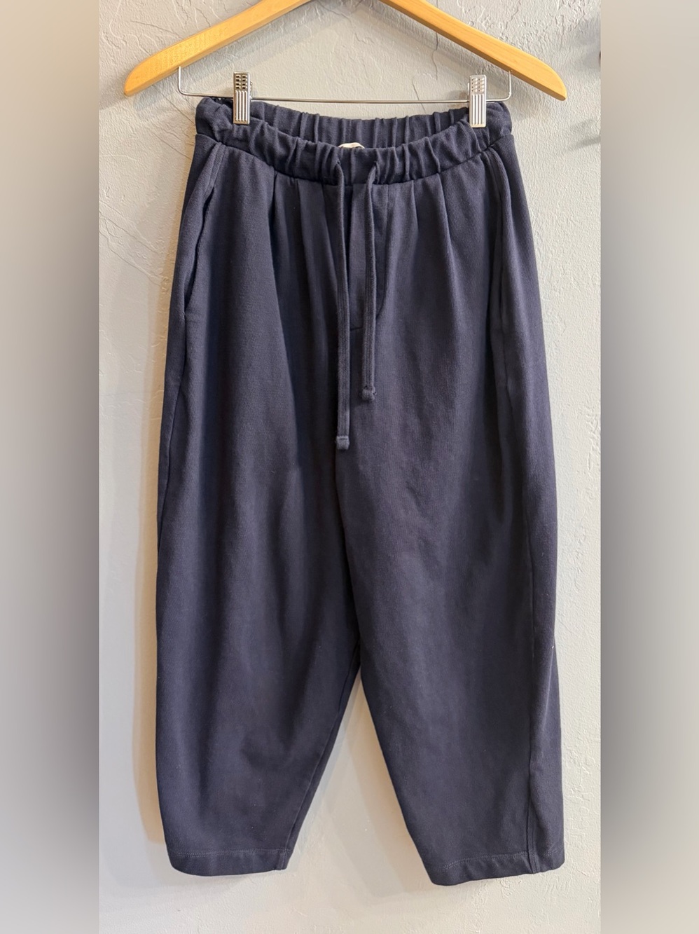 Zara Men's Dark Navy Drawstring Joggers